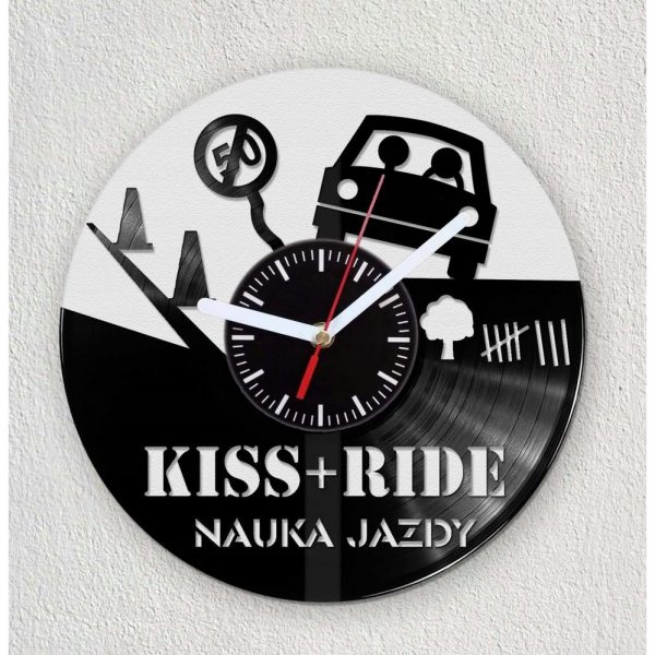 dla szkoły nauki jazdy Prezent Zegar z płyty