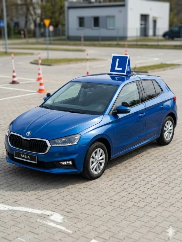 plafon zamontowany na dachu nauki jazdy